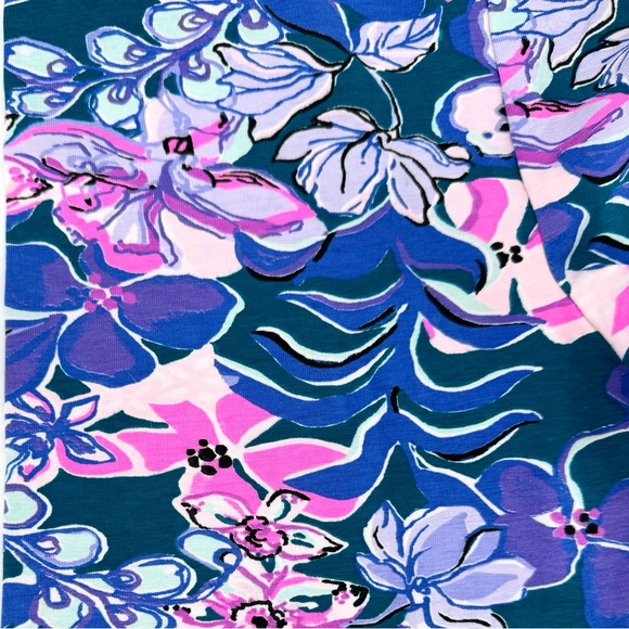 NWOT Lilly Pulitzer Tanzanian Teal Moonlight Garden Vanya Legging - Picture 3 of 9